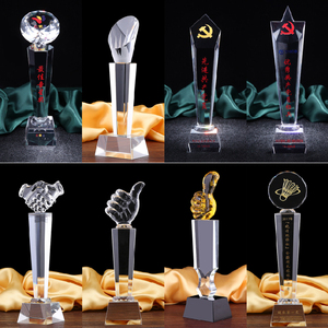 Trophée de football en cristal K9 de Pujiang, gravure au laser personnalisée, vente chaude, trophée vierge pour les événements sportifs - Product Image 6