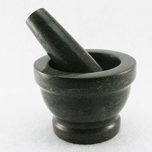 Pillette en Pierre Naturelle Écologique pour Usage Domestique, pour Herbes, Épices, Préparation de Farce pour Raviolis, Pâte d'Ail, et comme Outil de Cuisson Artisanal - Product Image 1