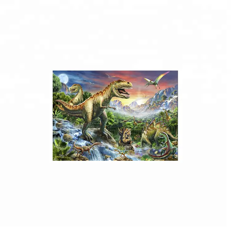 Gambar 3D Lentikular Dinosaurus 3d, Gambar Raja Dinosaurus Manusia Hidup Resolusi Tinggi