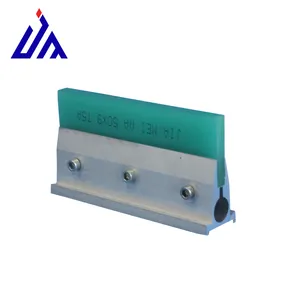 Machinery squeegee rubber with aluminum handle