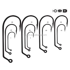 FJORD MUSTAD 60 Độ Uốn Cong Thép Carbon Cao Số Lượng Lớn Câu Cá Jig Hook