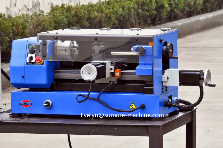 SP2138 Mini CNC Lathe Machine Z-mat 2 Tool Position - Benchtop
