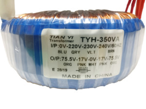 Biến Áp Hình Xuyến 350VA - 220V/230V/240V Đến 75.5V/17V/0V - Product Image 4