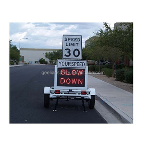 <span class=keywords><strong>Radar</strong></span> de circulation portable, panneaux de signalisation routière à vitesse limitée, remorques de contrôle - Product Image 6