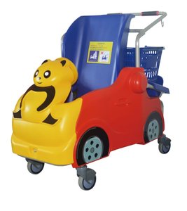 Chariot de supermarché pour bébés/enfants, chariot de courses pour bébés/enfants avec chariot à jouets