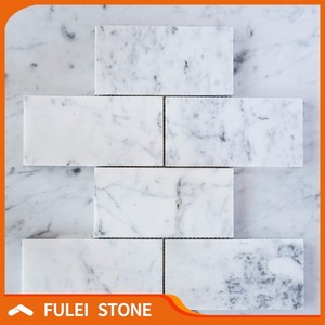 Pulido Carrara italiano blanco carrera de mármol backsplash <span class=keywords><strong>Metro</strong></span> azulejo - Product Image 4