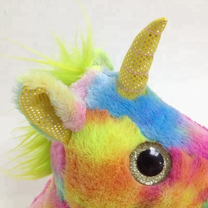 <span class=keywords><strong>Peluche</strong></span> Unicorno con <span class=keywords><strong>Occhi</strong></span> <span class=keywords><strong>Grandi</strong></span> Glitterati, Giocattolo Morbido Colorato Arcobaleno - Product Image 6