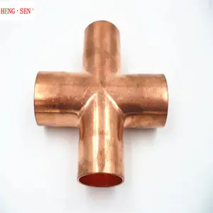 Refrigeration tools copper cross 22mm pipe fittings