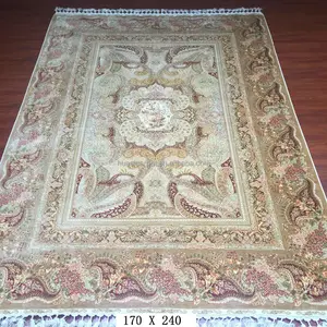 blossom in dreams beige pure silk persian handmade rugs oriental hand knotted natural silk indoor outdoor office area carpets