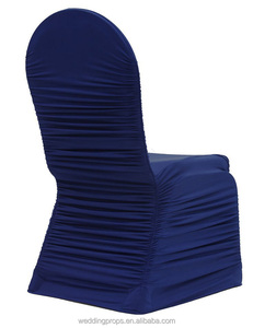 A buon mercato <span class=keywords><strong>elastico</strong></span> stretch increspato swag spandex della sedia della copertura <span class=keywords><strong>con</strong></span> volant per la cerimonia nuziale eventi sala banchetti - Product Image 4