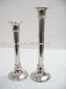 Lot de 2 bougeoirs en cristal argenté pour la décoration de mariage, de maison et de restaurant - Product Image 2
