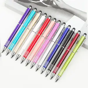 Top quality hot selling metal promotional taiwan ball pen with custom logo kits manufactures