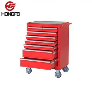 Hongfei DIY 7 Drawers Steel Powder Coating Roller Tool Cabinet