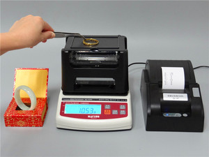 Testador de Quilates de Ouro, Densímetro de Ouro, Máquina de Teste de Pureza de Prata, Alta Precisão, Faixa de Pesagem 0.01-600g, 0.1%-0.5%, 3 Anos - Product Image 3