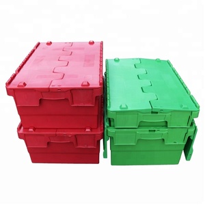 Recipientes de armazenamento de roupas qs, grande ninho empilhável de plástico, móvel, giratório, tote, recipientes com rodas, tampa com dobradiça para caixas de armazenamento de roupas domésticas - Product Image 1
