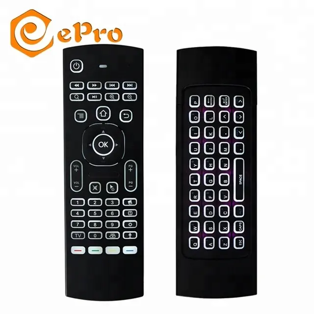 MX3 Mini Bàn Phím Không Dây Air Chuột 2.4 gam Điều Khiển Từ Xa với Backlit Đa-chức năng cho Android Thông Minh TV Box không khí chuột