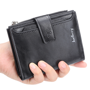 Baellerry Fashion New Style <strong>Men's</strong> Short Section PU Leather Wallets With Hasp,Blocking Card Holder Zipper <strong>Purse</strong> <strong>for</strong> <strong>Man</strong> - Product Image 2