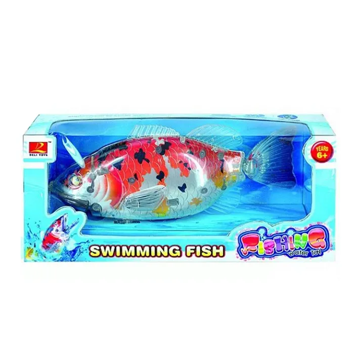 Swimming Fish Water Toys Intelligent B/O Electric Plastic for Kids Playing Window Box KINGDOM Toys Other Toy Animal 180 Pcs
