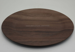 Venta al por mayor de artículos para <span class=keywords><strong>el</strong></span> hogar Oval mira como la madera cargador Placa de melamina de utilizar alimentos placa - Product Image 4