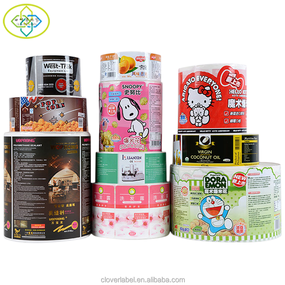 Wholesale Custom Design Waterproof Adhesive Vinyl Bottle Labels with Glossy/Matte Film Finish and Printing