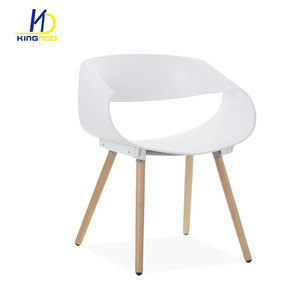 Moderno mejor venta patas de madera PP silla de plástico <span class=keywords><strong>restaurante</strong></span> - Product Image 2