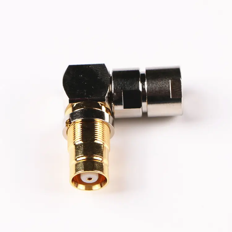 L9 1,6 5,6 RF Koaxial Stecker Weiblich zu Weiblich Rechten Winkel RF Stecker