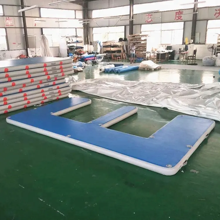 Einfache Installation Private Kleine Aufblasbare Jet Ski Schwimmdock Dock für Verkauf