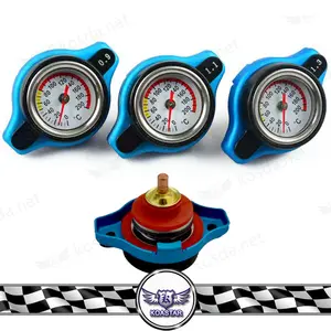 Racing ฝาครอบหม้อน้ำ Thermos พร้อมมาตรวัดอุณหภูมิน้ำ0.9bar 1.1bar 1.3bar