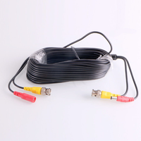 Câble d'alimentation vidéo BNC DC pour caméra de sécurité CCTV, cuivre PVC 12V 10FT 20FT 50FT 75FT 100FT