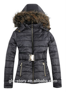 Glo- histoire 2014 rembourrage mode femmes manteaux de fourrure d'hiver - Product Image 5