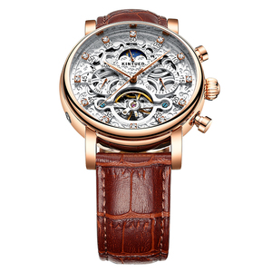 Montres mécaniques automatiques pour hommes <span class=keywords><strong>KINYUED</strong></span> J026, cadran en diamant, calendrier, <span class=keywords><strong>montre</strong></span> de haute qualité authentique et tendance pour hommes - Product Image 5