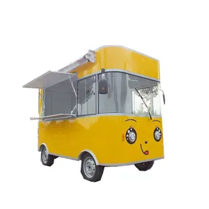 2024移动食品车出售菲律宾带4轮面包店食品车拖车出售