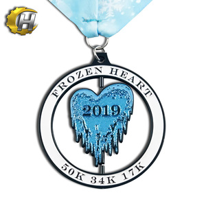 Calidad premium acabado medalla de esquí medalla con el logotipo en relieve con <span class=keywords><strong>la</strong></span> cinta - Product Image 4