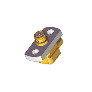 SMP ad alta frequenza mini <span class=keywords><strong>RF</strong></span> cavo coassiale connettore Jack ad angolo retto flange a 2 fori montaggio femmina a femmina