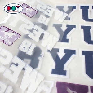 Bán Buôn Thiết Kế Mới Chất Lượng Cao Tùy Chỉnh Thương Hiệu Tên Thư Logo <span class=keywords><strong>Flock</strong></span> Sheets In Chuyển Nhiệt - Product Image 6