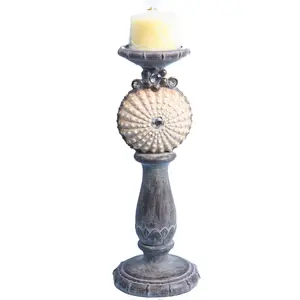 Nautical Style Wholesale Cheap Resin Candle Holder