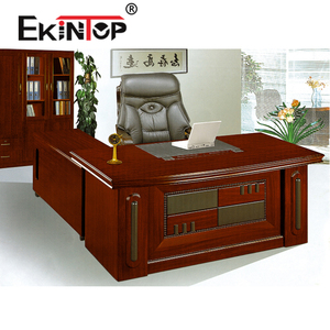 Ekintop 골동품 저렴한 사진 나무 이그 제 큐 티브 사무실 테이블과 의자 가격 사양 - Product Image 4