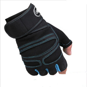 Mitaines de cyclisme antidérapantes à enfilement de la moitié des doigts, protection en Gel, pour cyclisme, moto et vélo de <span class=keywords><strong>route</strong></span>, vtt, hommes - Product Image 4