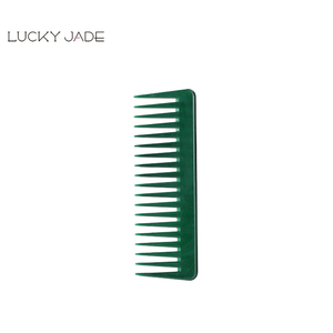 Grand shampooing à dents larges résistant à la chaleur antistatique massage du cuir chevelu style vert peigne de barbier outil de coiffure - Product Image 4