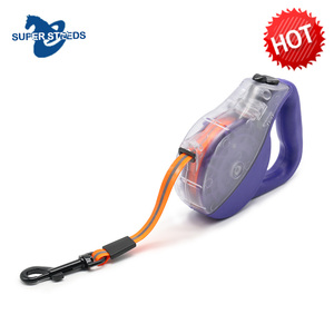 DL002 wholesale colorful reflective dog collar and leash, dog <span class=keywords><strong>Flexi</strong></span> retractable leash - Product Image 3