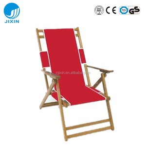 كرسي شاطئ خارجي عالي الجودة قابل للطي كرسي خشبي مستلق قابل للطي كرسي شاطئ خشبي - Product Image 2