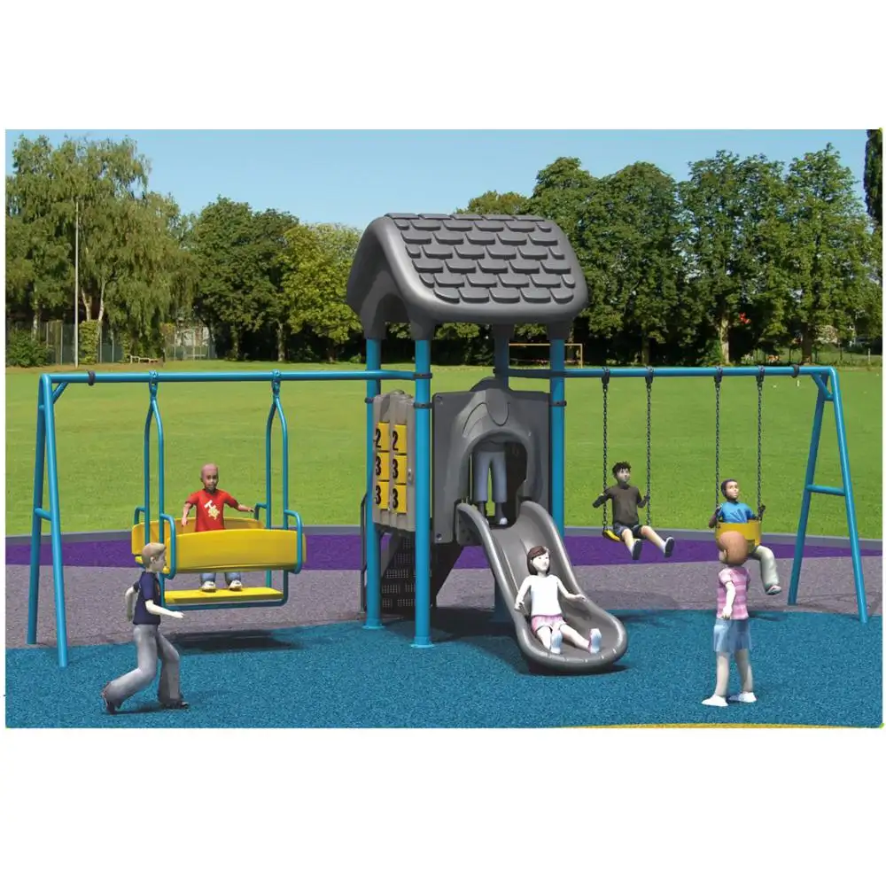 Equipamento para jogos ao ar livre/parque de diversões/jogos infantis com slide & swing