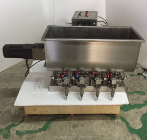 Pneumatische 4-Head Pasta Vulmiddel Met U-vorm <span class=keywords><strong>Hopper</strong></span> En Agitator - Product Image 2