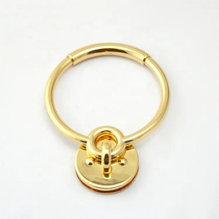 Meetee BD042 Zinc Alloy Handbag Hardware Accessories Round Handle New Leather Bag Alloy Handle