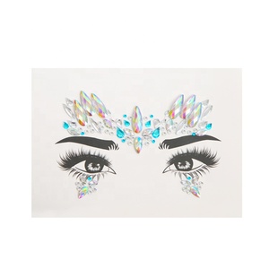 Gemas brillantes para <span class=keywords><strong>cara</strong></span> y ojos, adornos para Halloween, <span class=keywords><strong>diamantes</strong></span> de imitación - Product Image 6