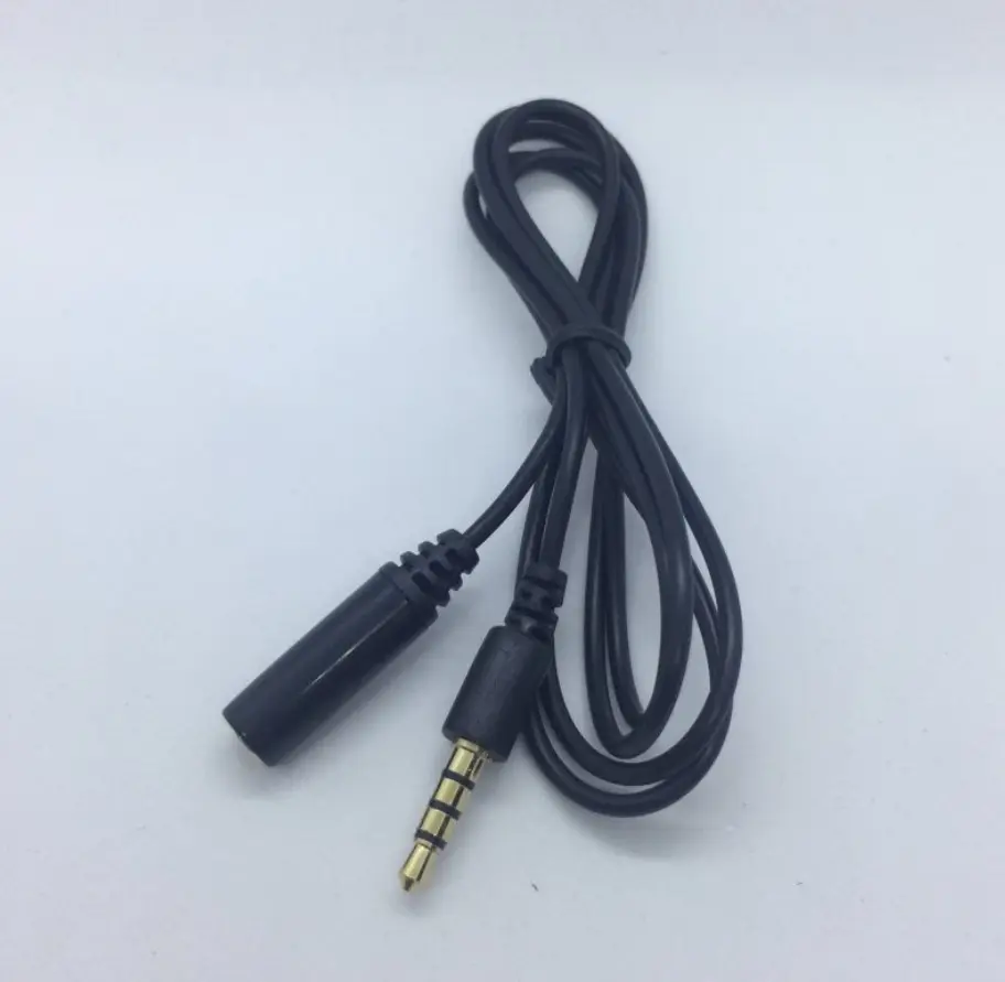 supports mic Male to female aux earphone earbud extension cable cord for phone earphone