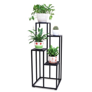 4 Tier Metall Ecke Pflanzer <span class=keywords><strong>Stand</strong></span> Indoor Outside Tall - Product Image 1