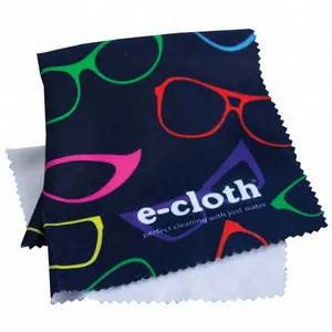 Logo Gedrukt Microfiber Lensreinigingsdoekje, Oem Logo Bril Cleaning Doek