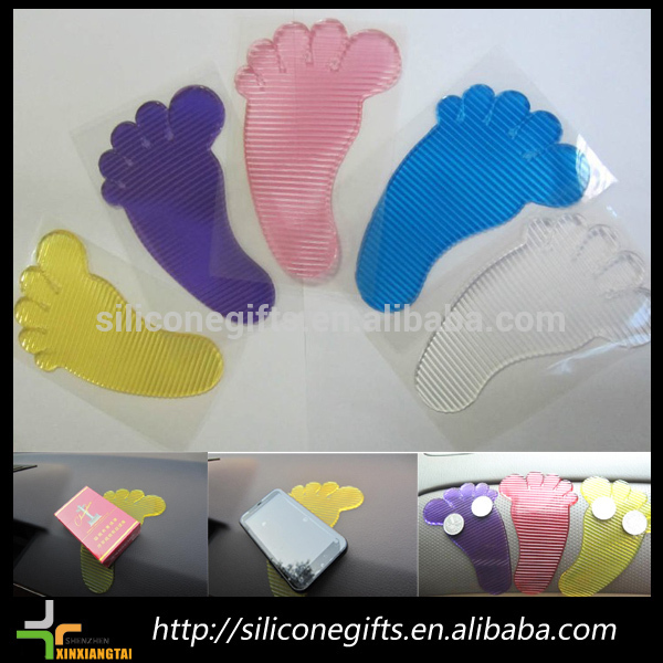 Приборной панели автомобиля телефон с цветами в руках PU гель скольжения важная коврик