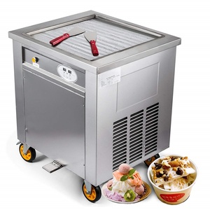 Máquina de Helado Frito Tailandés de Congelación Rápida de Guangzhou con Compresor Potente - Product Image 1
